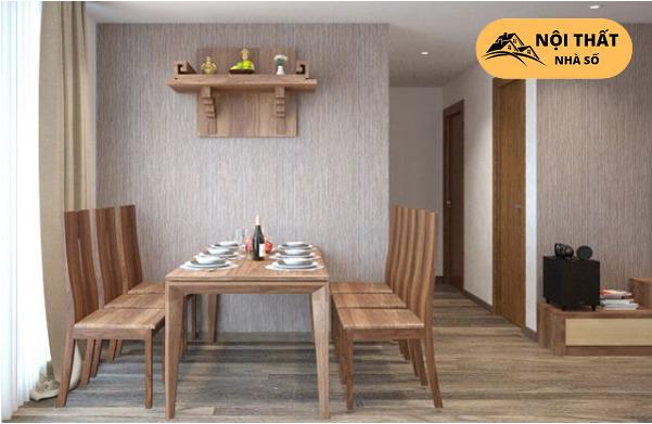 Mẫu bàn thờ treo cho căn hộ chung cư giúp tiếp kiệm diện tích tối đa