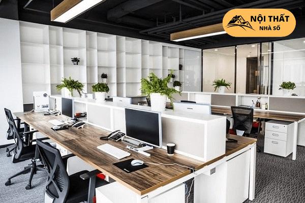 Phòng làm việc với lối thiết kế tối giản mang nét đẹp tinh tế