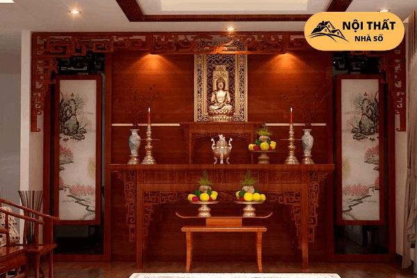 Mẫu thiết kế phòng thờ tân cổ điển cho nhà cấp 4-2