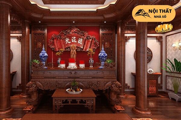 Mẫu thiết kế phòng thờ tân cổ điển cho nhà cấp 4-4