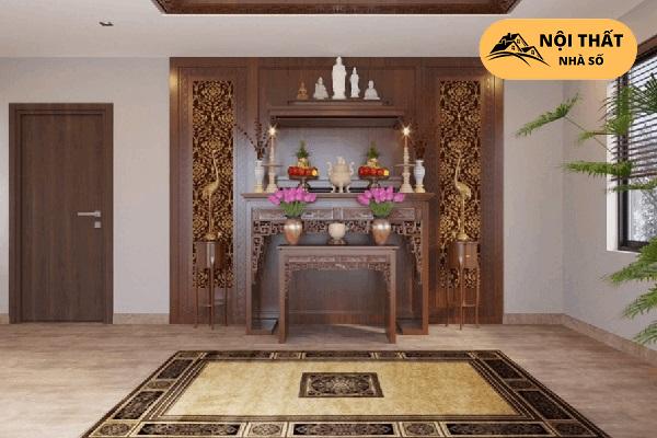 Mẫu thiết kế phòng thờ tân cổ điển cho nhà cấp 4-8