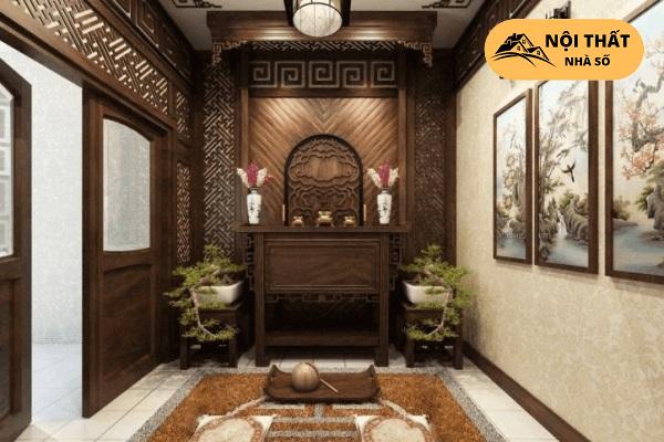 Mẫu thiết kế phòng thờ tân cổ điển cho nhà cấp 4-10