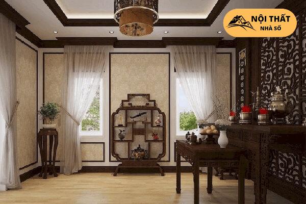 Mẫu thiết kế phòng thờ tân cổ điển cho nhà cấp 4-11