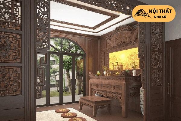 Mẫu phòng thờ tân cổ điển cho nhà chung cư 1