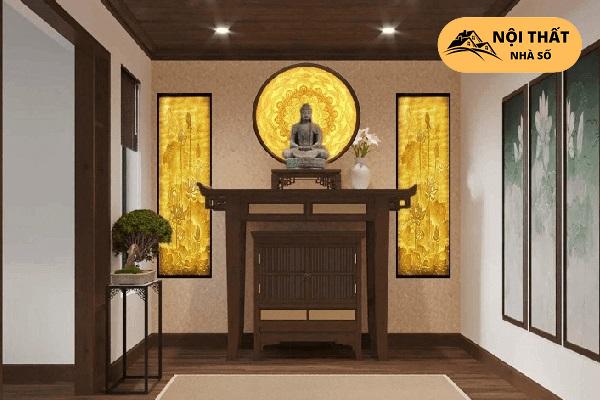 Mẫu phòng thờ tân cổ điển cho nhà chung cư 3