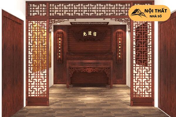 Mẫu phòng thờ tân cổ điển cho nhà chung cư 4