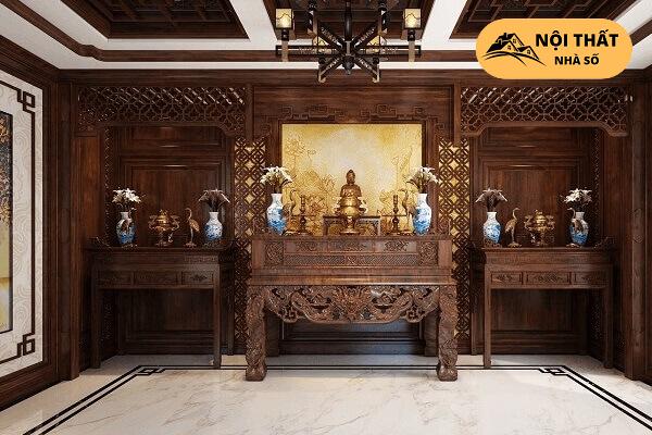 Mẫu phòng thờ tân cổ điển cho nhà chung cư 8