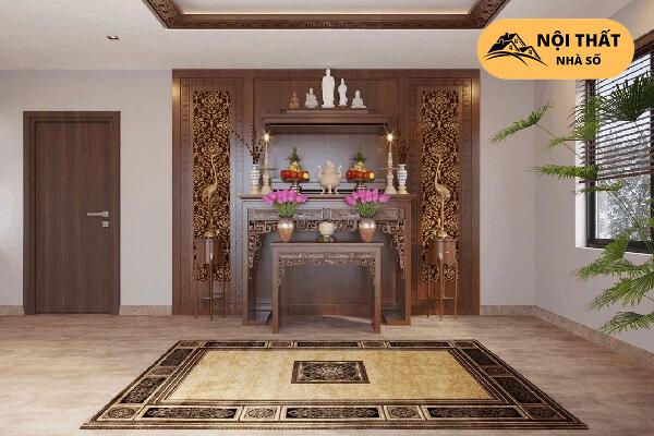 Mẫu phòng thờ tân cổ điển cho nhà chung cư 9