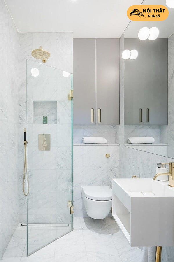 Đơn giản hóa thiết bị và nội thất nhà vệ sinh