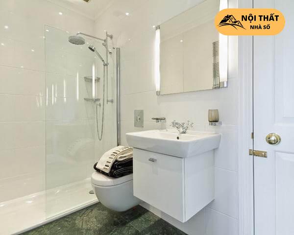 Mẫu nhà vệ sinh kết hợp phòng tắm sang trọng