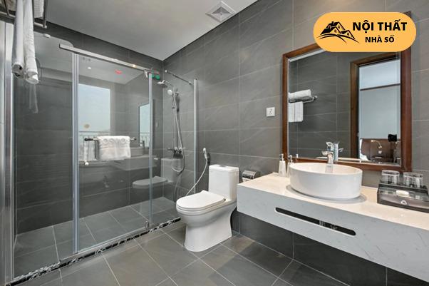 Phân chia khu vực khô và khu vực ướt rõ ràng để giữ gìn vệ sinh trong sử dụng