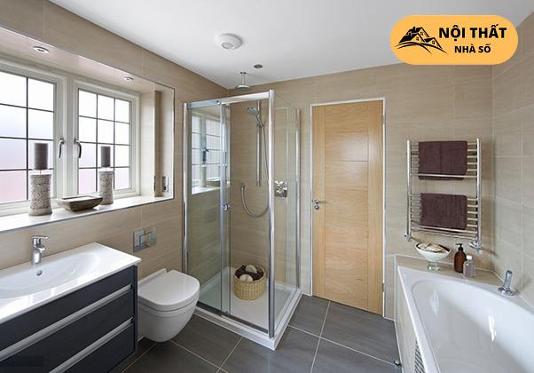 Đặt cửa sổ bên trong nhà vệ sinh