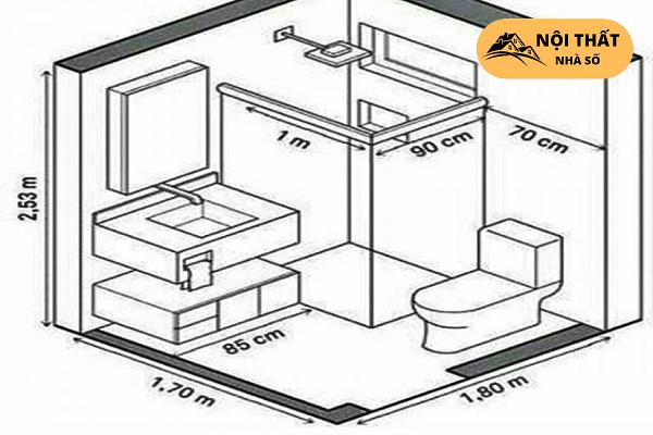 Mẫu hình tiêu chuẩn nhà vệ sinh và nhà tắm riêng