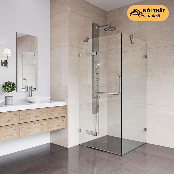 Tối ưu hóa khu vực phòng tắm bằng kính cho không gian rộng rãi