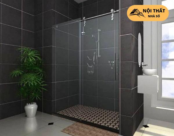 Cửa trượt giúp cho khu vực ướt và khu vực khô phân chia linh động hơn