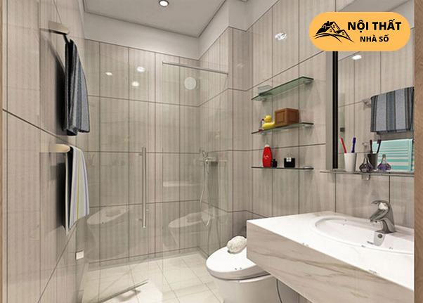 Vách ngăn kính giúp cho không gian rộng rãi hơn khi dùng