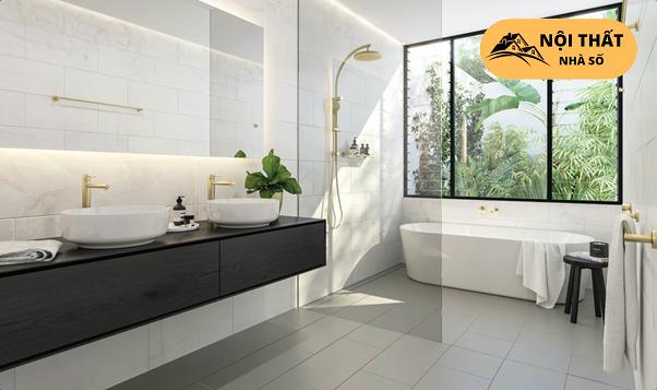 Nhà vệ sinh hiện đại của biệt thự