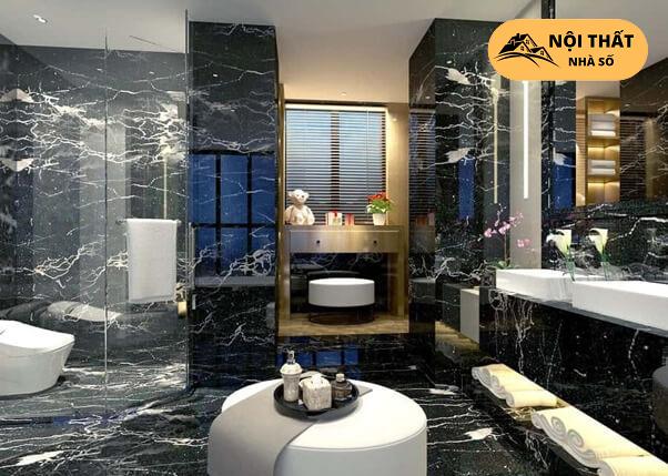 Phong cách sang trọng của nhà vệ sinh ốp đá sang trọng