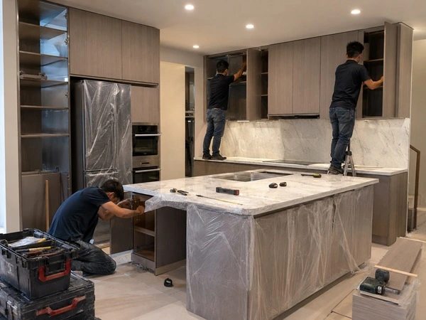 Thi công nội thất phòng bếp